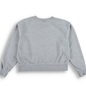 JoyLab Women's 76% Cotton Size XL Light Gray Crewneck Croped Sweater